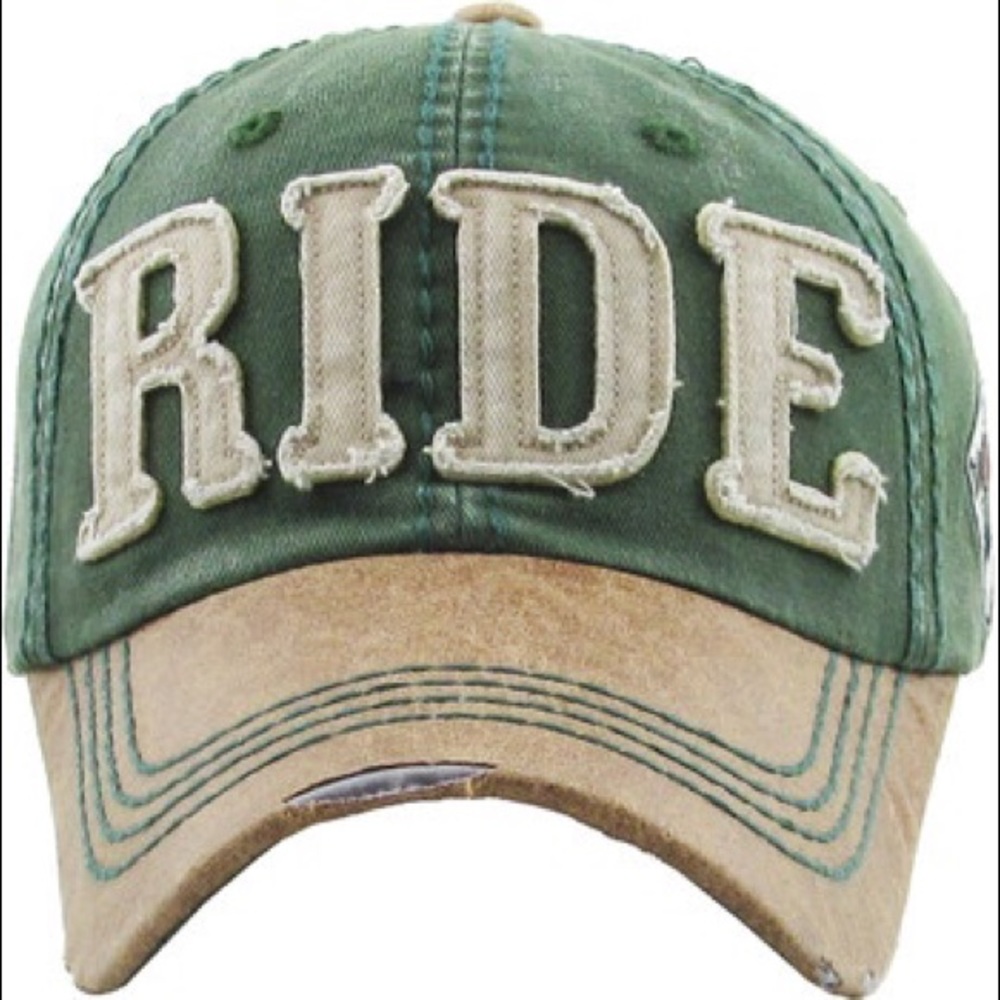 RIDE Distressed Baseball Cap - Picture 10 of 16